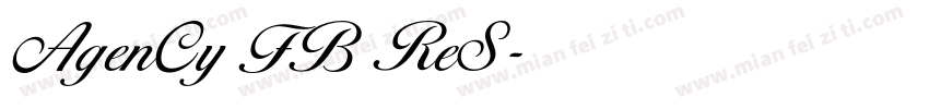 AgenCy FB ReS字体转换